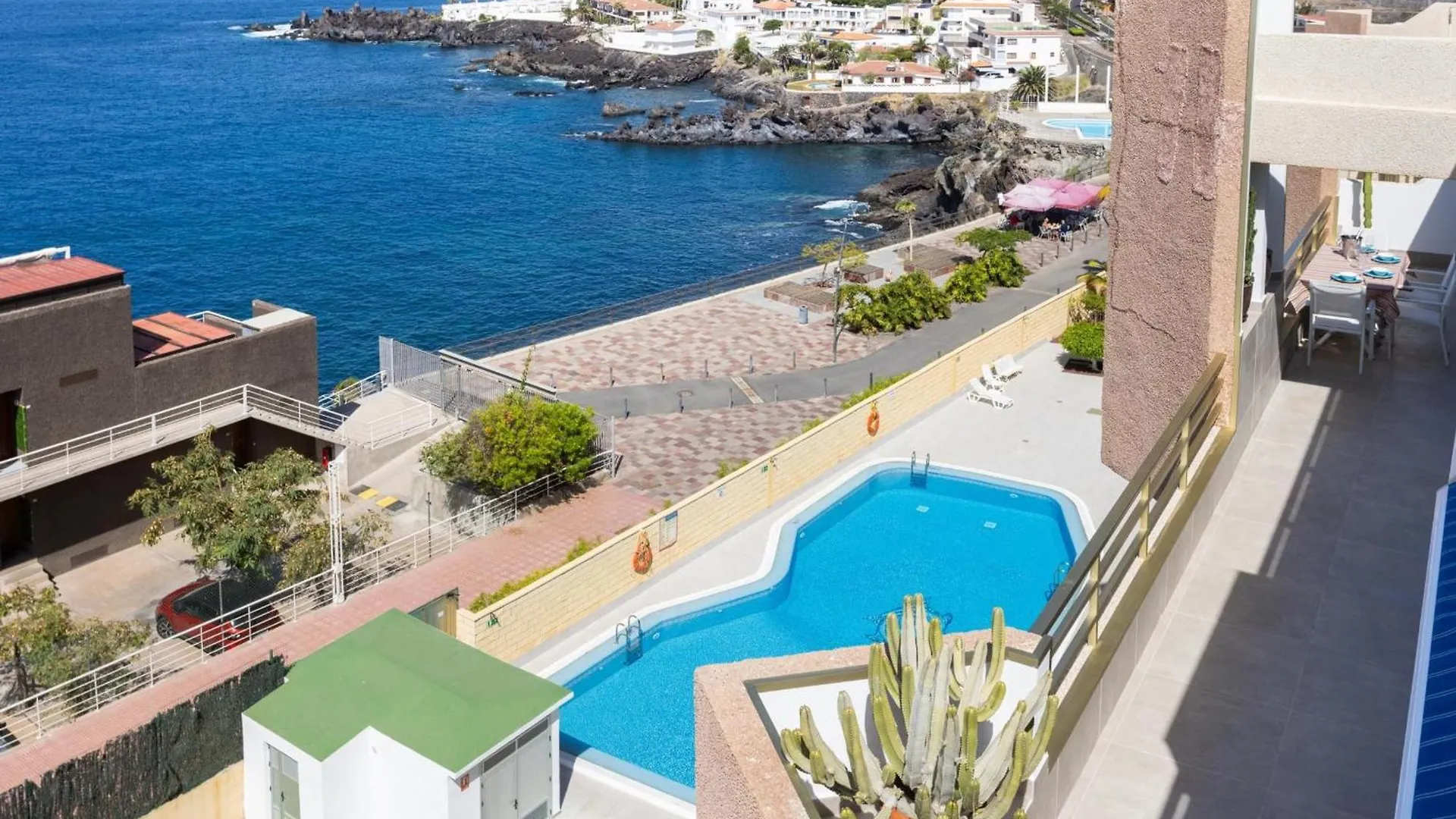 Lujoso Apartamento Frente Al Mar Con Terrazas, Aire Acondicionado Y Wi-Fi En Tenerife - Es-279-8 Santiago del Teide 0*,  Spanien