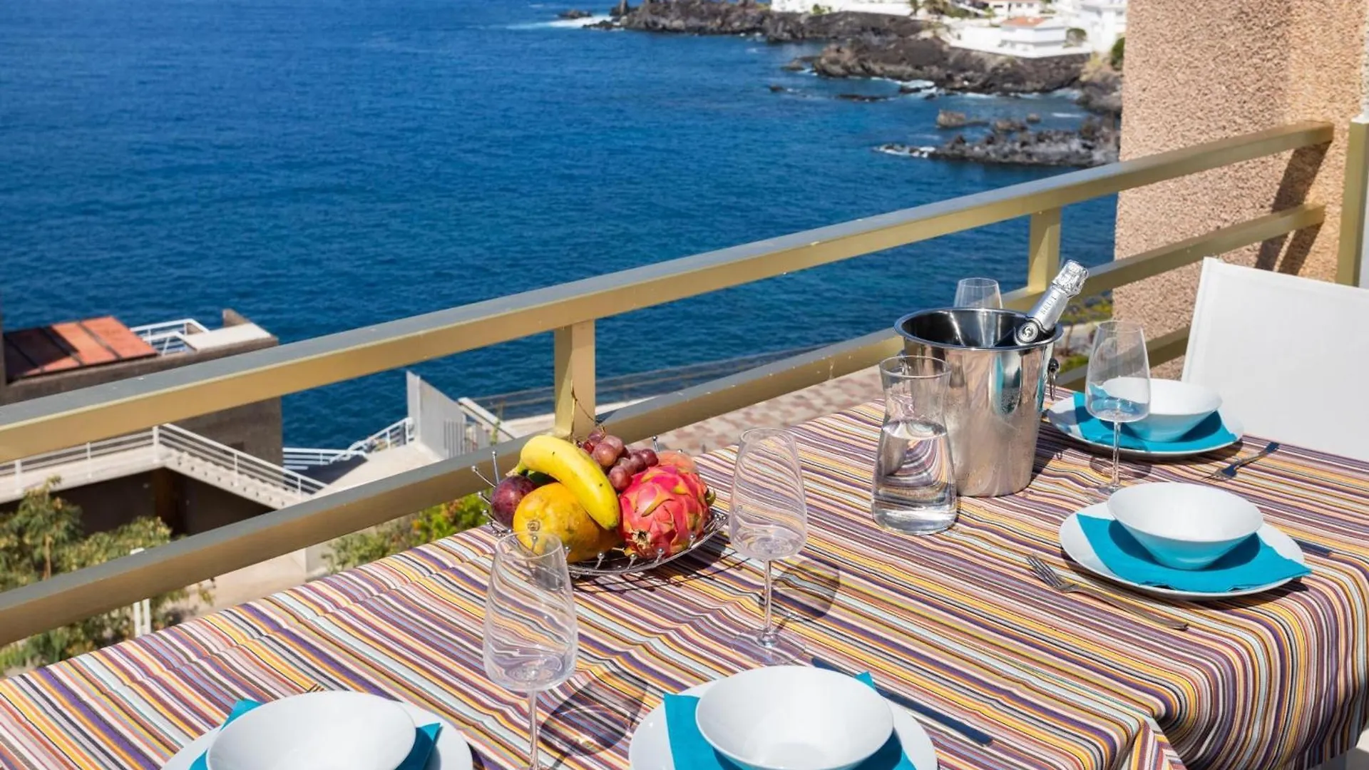 Lujoso Apartamento Frente Al Mar Con Terrazas, Aire Acondicionado Y Wi-Fi En Tenerife - Es-279-8 Santiago del Teide Apartment